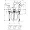 Змішувач для раковини на 3 отвори Hansgrohe Metropol Classic 31330000