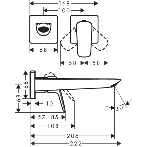 Змішувач для раковини Hansgrohe Logis 71256000