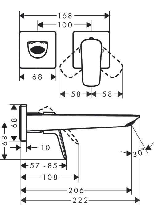 Змішувач для раковини Hansgrohe Logis 71256000