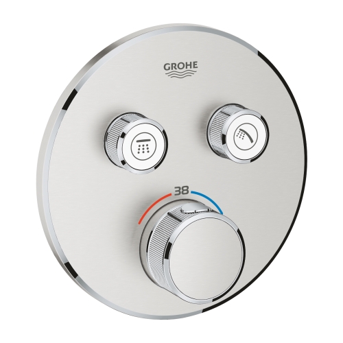 Зовнішня частина змішувача на 2 виходи Grohe Grohtherm SmartControl 29119DC0