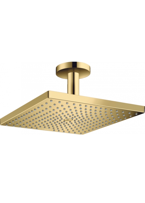 Верхний душ Hansgrohe Raindance Select E 300 1jet Air с держателем к потолку Polished Gold Optic 26250990