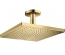 Верхний душ Hansgrohe Raindance Select E 300 1jet Air с держателем к потолку Polished Gold Optic 26250990