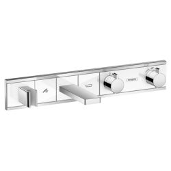 Термостат для ванны Hansgrohe RainSelect с 2 потребителями Chrome/White 15359400