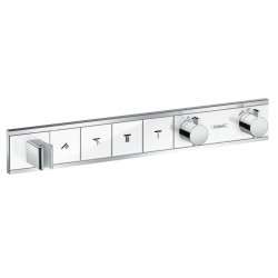 Термостат Hansgrohe RainSelect скрытого монтажа на 4 потребителя Chrome/White 15357400