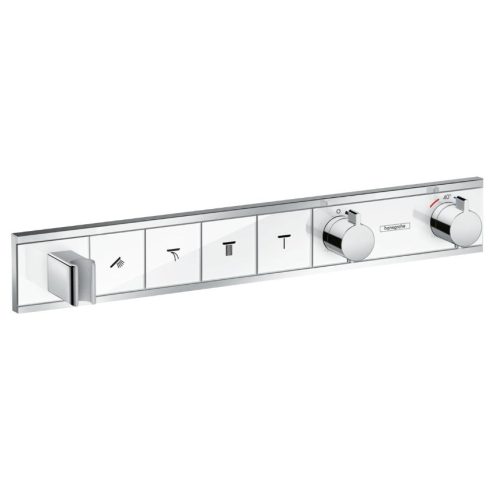 Термостат Hansgrohe RainSelect прихованого монтажу на 4 споживачі Chrome/White 15357400