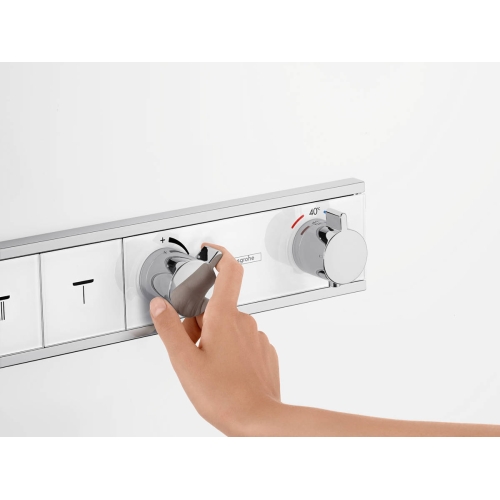 Термостат Hansgrohe RainSelect прихованого монтажу на 4 споживачі Chrome/White 15357400