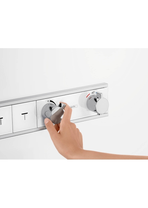 Термостат Hansgrohe RainSelect скрытого монтажа на 4 потребителя Chrome/White 15357400