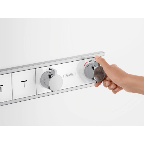 Термостат Hansgrohe RainSelect прихованого монтажу на 4 споживачі Chrome/White 15357400