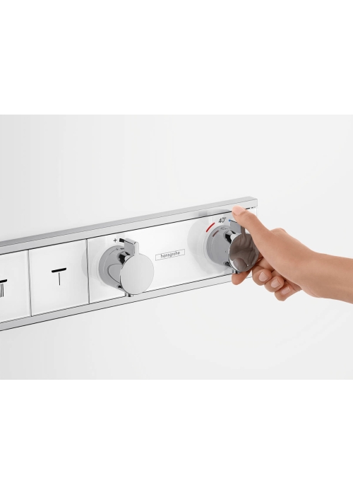 Термостат Hansgrohe RainSelect скрытого монтажа на 4 потребителя Chrome/White 15357400