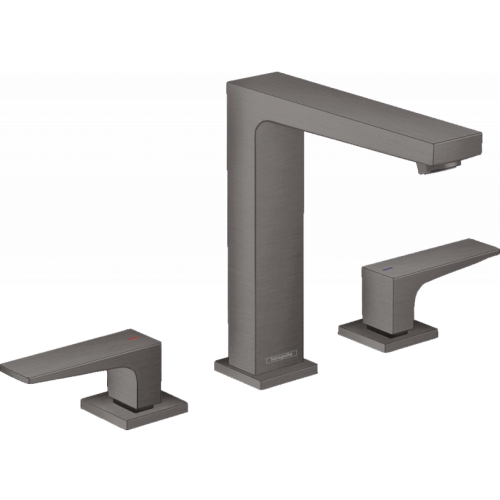 Смеситель для раковины на 3 отверстия Hansgrohe Metropol Brushed Black 32515340