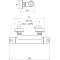 Термостатичний змішувач для душу Ravak Termo 300, без лійки 150 мм X070096