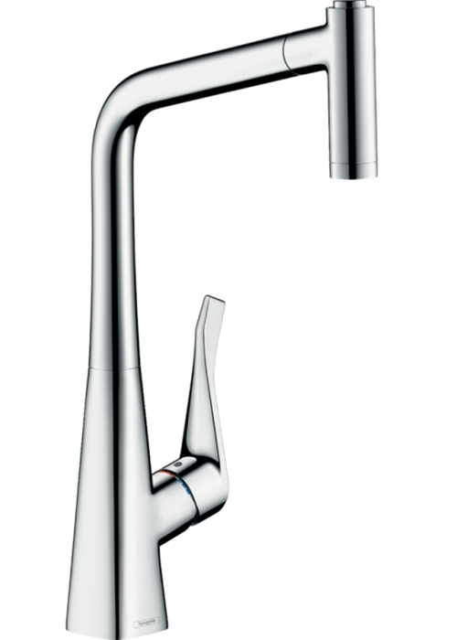 Смеситель для кухни Hansgrohe Metris Select M71 с выдвижным изливом Sbox 73801000