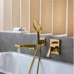 Смеситель скрытого монтажа для ванны/душа Hansgrohe Metropol Polished Gold Optic 32545990