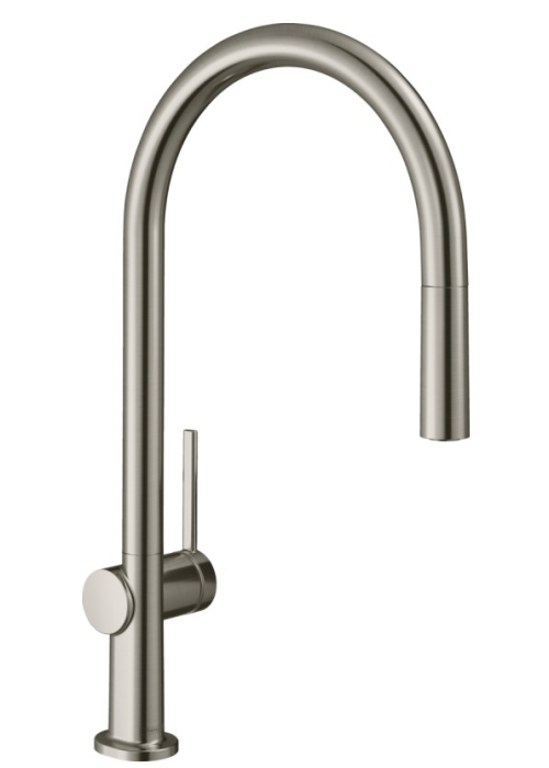 Змішувач Hansgrohe Talis M54 для кухонного миття з висувним душем Stainless Steel 72802800