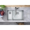 Кухонна мийка під стільницю Hansgrohe S719-U655 дві чаші 180/450 Stainless Steel 43429800