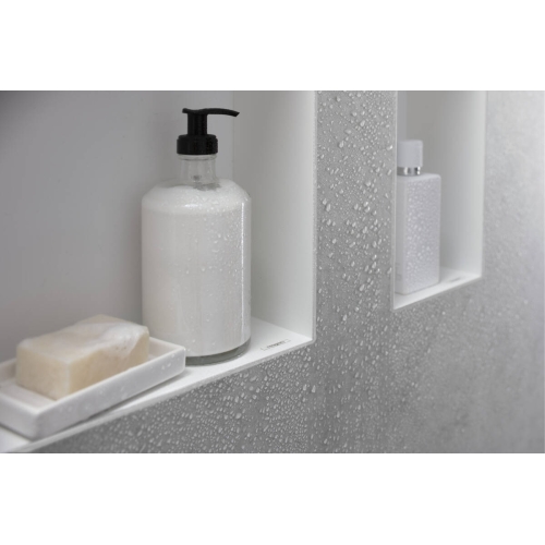 Настінна ніша Hansgrohe XtraStoris Original із вбудованою рамою 30x15x10 см Matt White 56057700