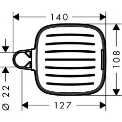 Мильниця Hansgrohe Cassetta E 26519000