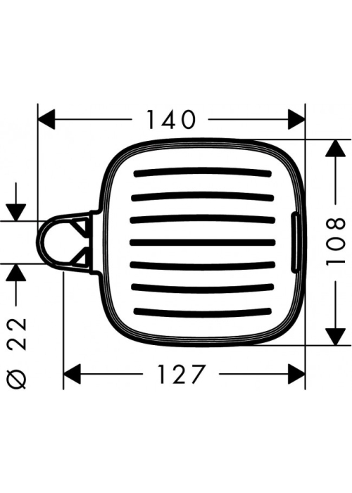 Мильниця Hansgrohe Cassetta E 26519000