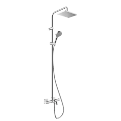 Душова система з термостатом Hansgrohe Vernis Shape Showerpipe 230 1jet EcoSmart 26098000 хром