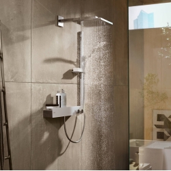 Верхний душ Hansgrohe Raindance E 300 1jet с душевым кронштейном Polished Gold Optic 26238990