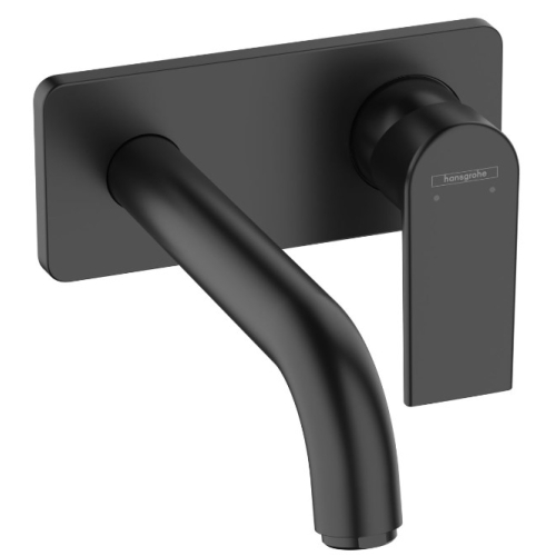 Смеситель для раковины настенный Hansgrohe Vernis Shape 71578670 черный матовый