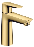 Смеситель для раковины Hansgrohe Talis E 110 с донным клапаном pop-up Polished Gold Optic 71710990