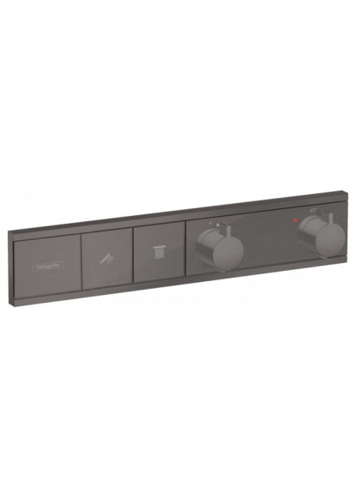 Термостат Hansgrohe RainSelect скрытого монтажа на 2 потребителя Brushed Black 15380340