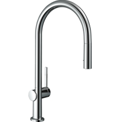 Смеситель Hansgrohe Talis M54 для кухонной мойки с выдвижным душем, хром 72800000