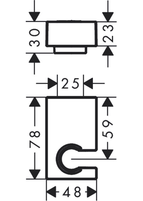 Держатель для душа Hansgrohe PORTER E (28387670)