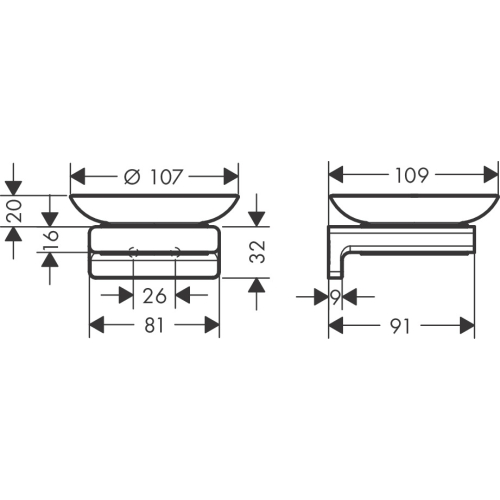 Мильниця Hansgrohe AddStoris 41746990, золото