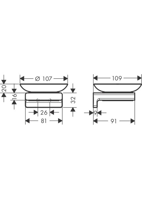 Мильниця Hansgrohe AddStoris 41746990, золото