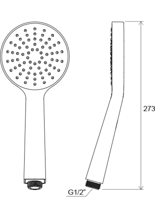 Лейка ручного душа Ravak Flat S 960.00 X07P343