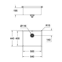 Кухонна мийка Grohe Sink K700U 31574GN0