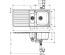 Кухонна мийка Hansgrohe S4111-F540 на стільницю 1075х505 із сифоном 43342800