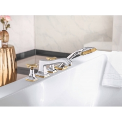 Смеситель на борт ванны Hansgrohe Metropol Classic Chrome/Gold Optic 31449090