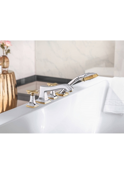 Смеситель на борт ванны Hansgrohe Metropol Classic Chrome/Gold Optic 31449090