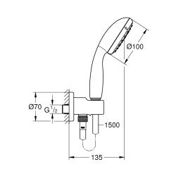 Комплект прихованого монтажу Grohe Grohtherm 3472900A