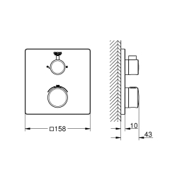 Комплект прихованого монтажу Grohe Grohtherm 3472900A