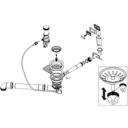 Сифон для миття Hansgrohe D16-12, хром 43947000