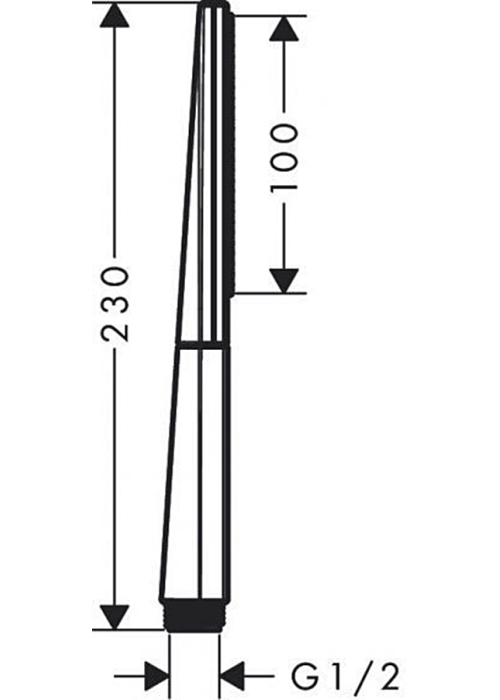 Ручной душ Hansgrohe Rainfinity 26866340 черный матовый