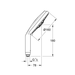 Ручной душ Grohe Rainshower Cosmopolitan 160 28756000