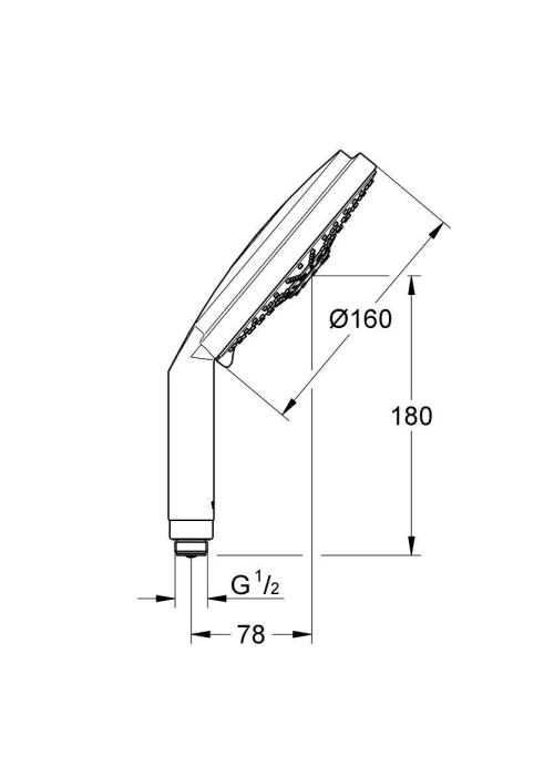 Ручной душ Grohe Rainshower Cosmopolitan 160 28756000