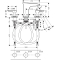 Смеситель для раковины на 3 отверстия Hansgrohe PuraVida хром-белый 15073400