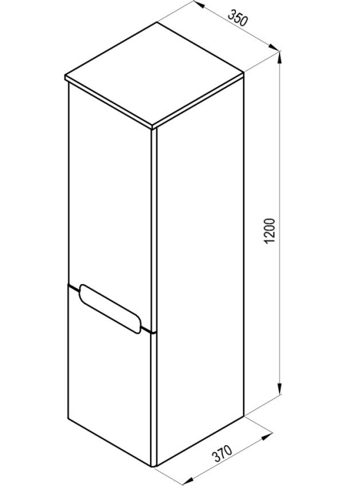 Пенал Ravak Classic L SB-350 Капучіно/Білий X000000956