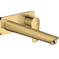 Смеситель для раковины Hansgrohe Talis E настенный Polished Gold Optic 71734990