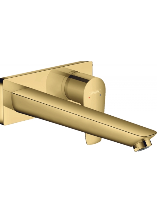 Смеситель для раковины Hansgrohe Talis E настенный Polished Gold Optic 71734990