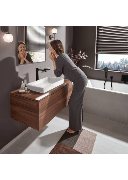 Смеситель Hansgrohe Vivenis для раковины, черный матовый 75042670