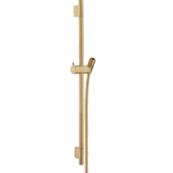 Душова штанга Hansgrohe Unica S Pura 65 см зі шлангом для душу 160 см Brushed Bronze 28632140