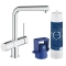 Комплект із змішувачем для кухні GROHE Blue Minta New Pure 31345002