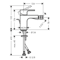 Змішувач для біде Hansgrohe Vernis Shape 71211000 хром